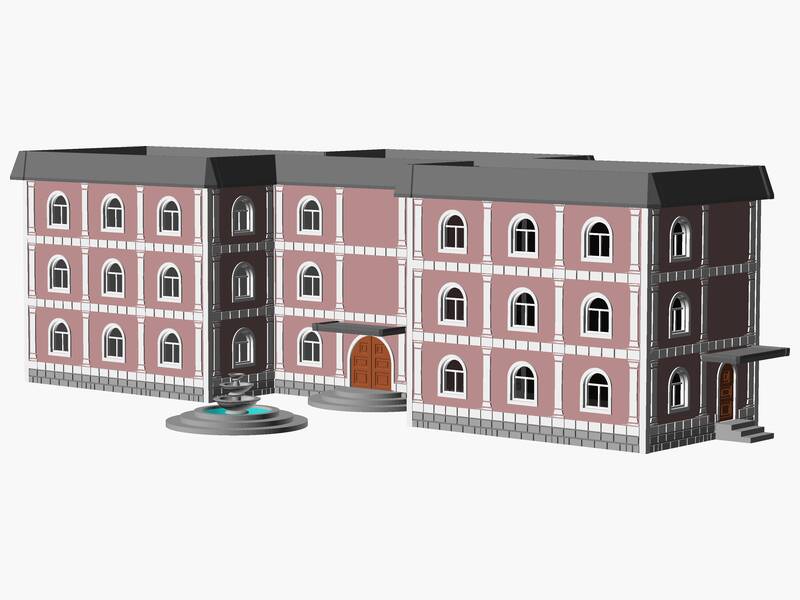 3 Story municipal or multifamily Building